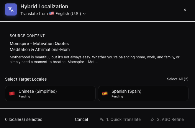 AI Metadata Localization